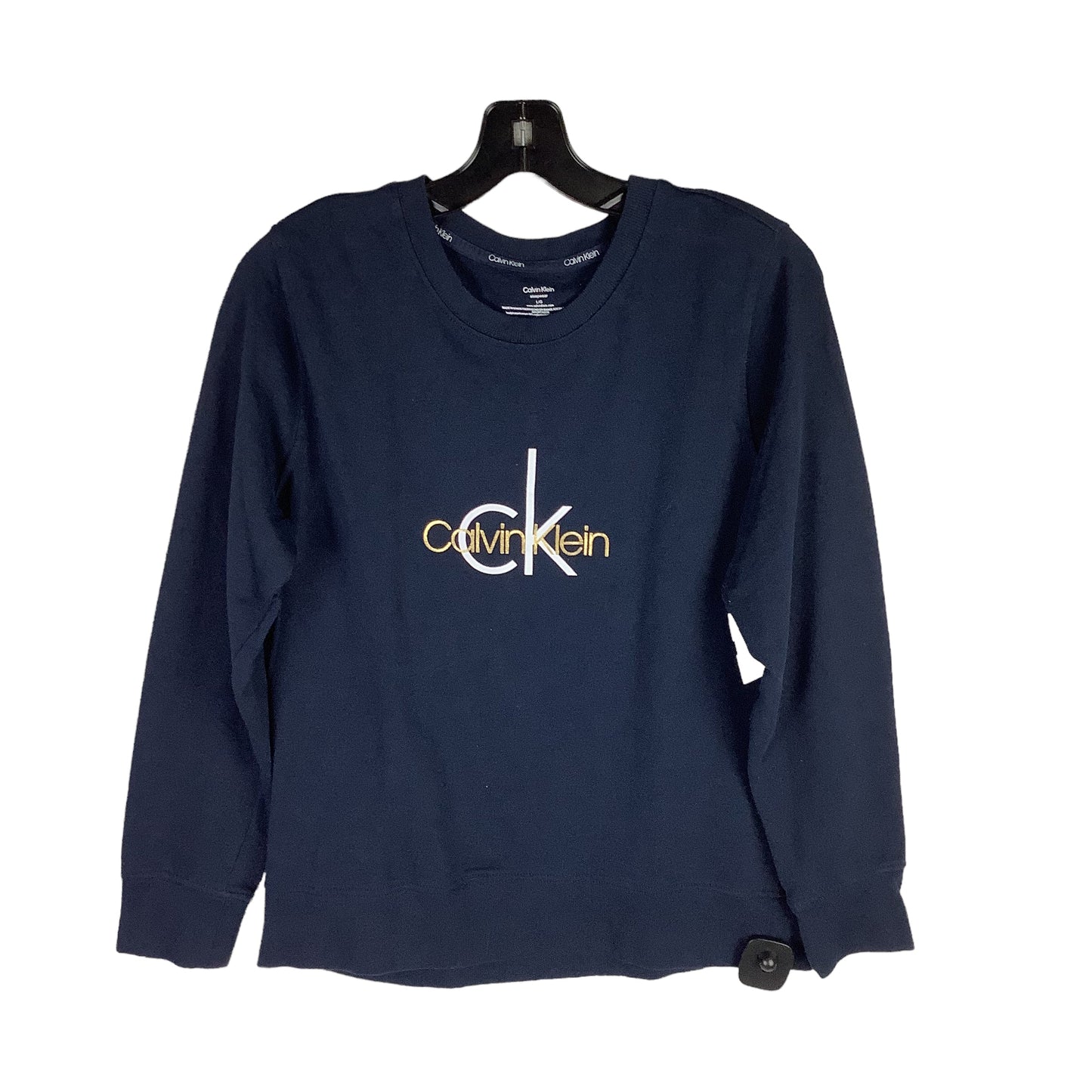 Top Long Sleeve By Calvin Klein  Size: L