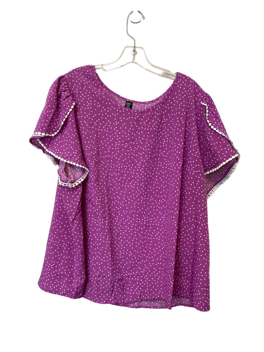 Top Short Sleeve By Shein  Size: 4x