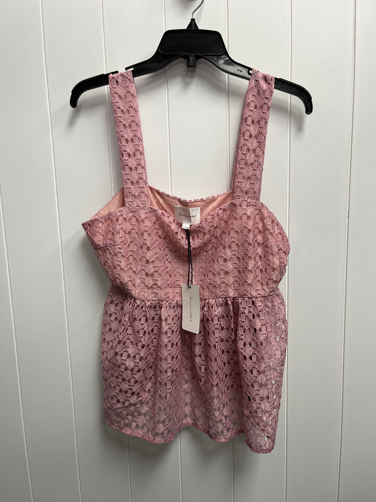 Top Sleeveless By line and dot Size: L