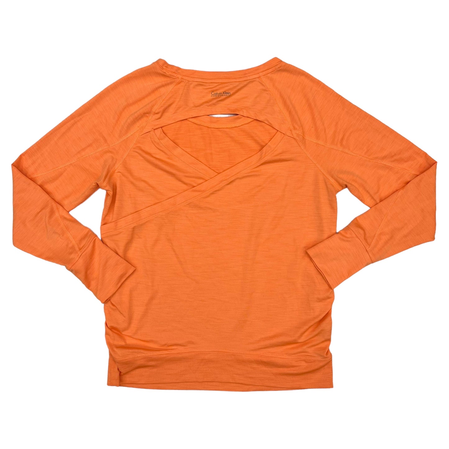 Athletic Top Long Sleeve Crewneck By Calvin Klein Performance  Size: M