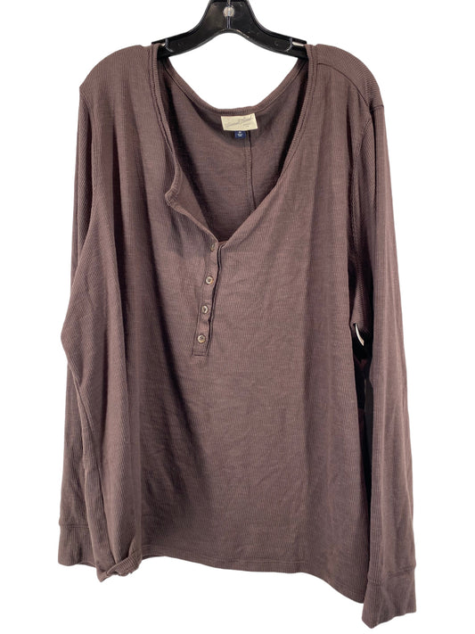 Top Long Sleeve By Universal Thread  Size: 4x