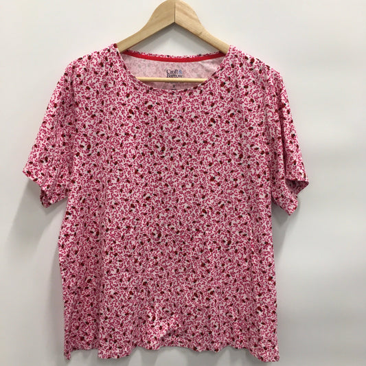 Top Short Sleeve By Croft And Barrow  Size: 1x