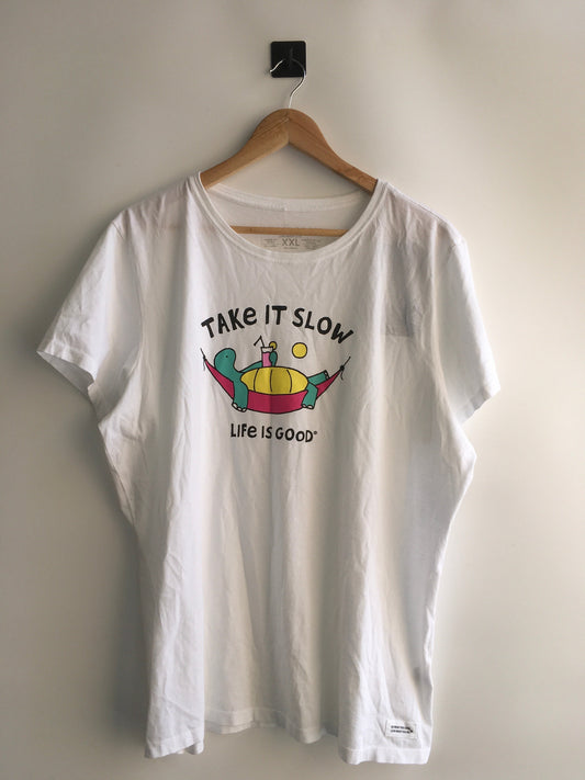 Top Short Sleeve By Life Is Good  Size: Xxl