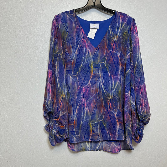 Top Long Sleeve By Adrienne Vittadini  Size: L