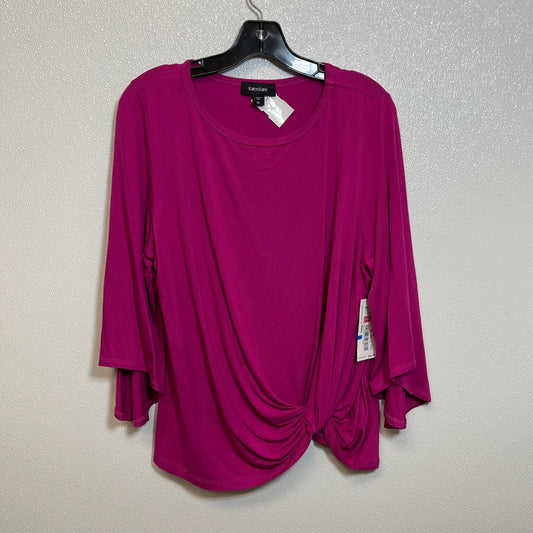 Top 3/4 Sleeve Basic By Karen Kane  Size: Xl