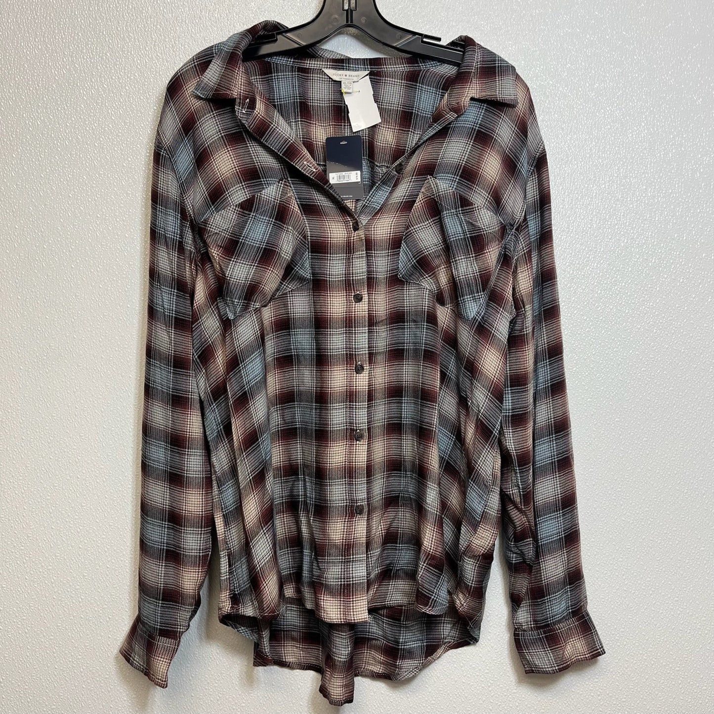 Blouse Long Sleeve By Lucky Brand O  Size: Xl