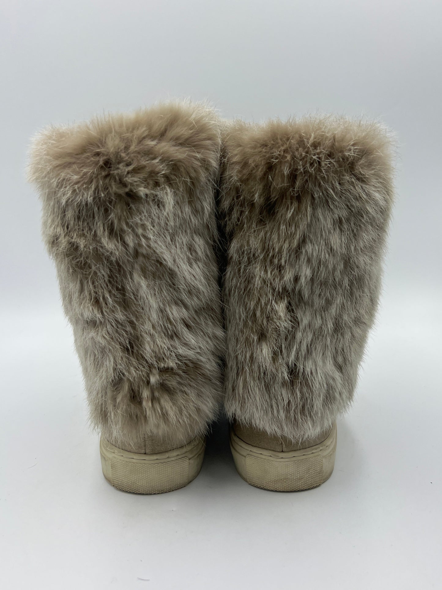 Tory Burch Angelica Rabbit Fur Boot  Size: 6