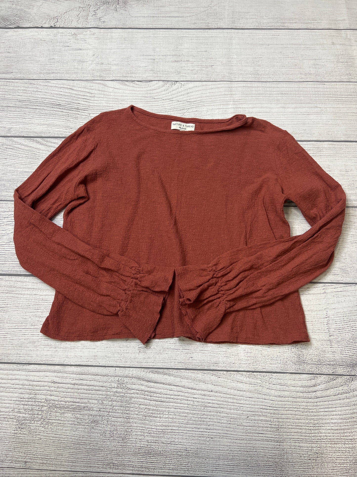 Top Long Sleeve By Madewell  Size: M