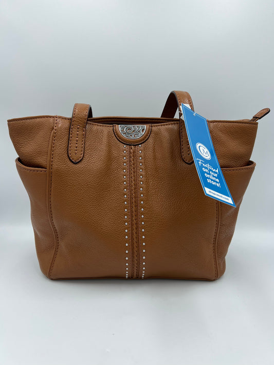 Brighton Leather and Studded Seth Tote