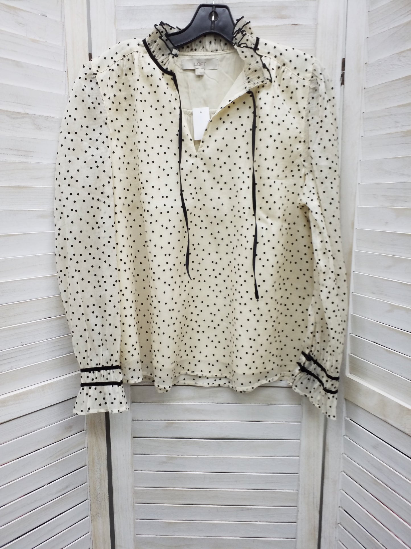 Top Long Sleeve By Loft  Size: L