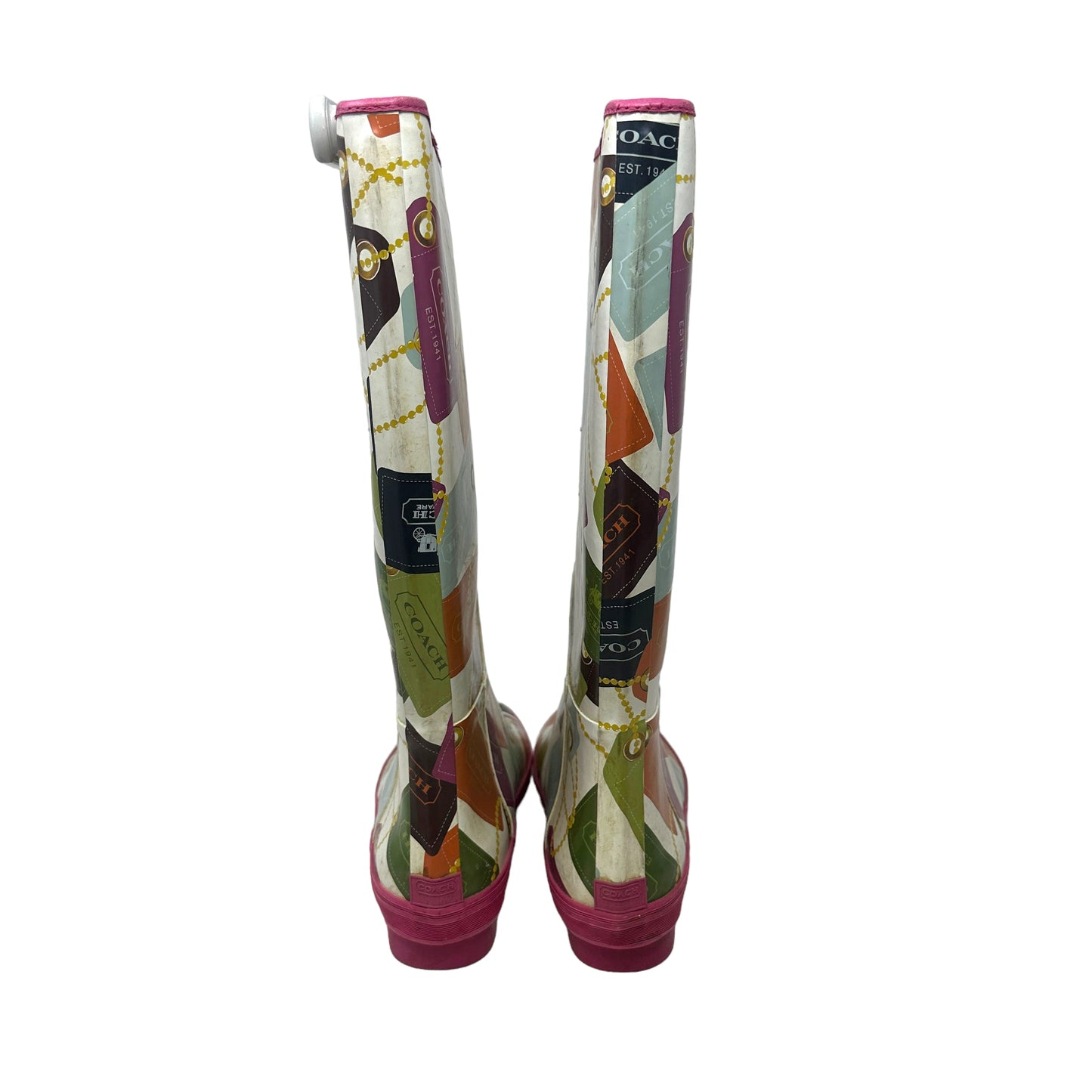 Pammie Hangtag Rain Boots  By Coach  Size: 8