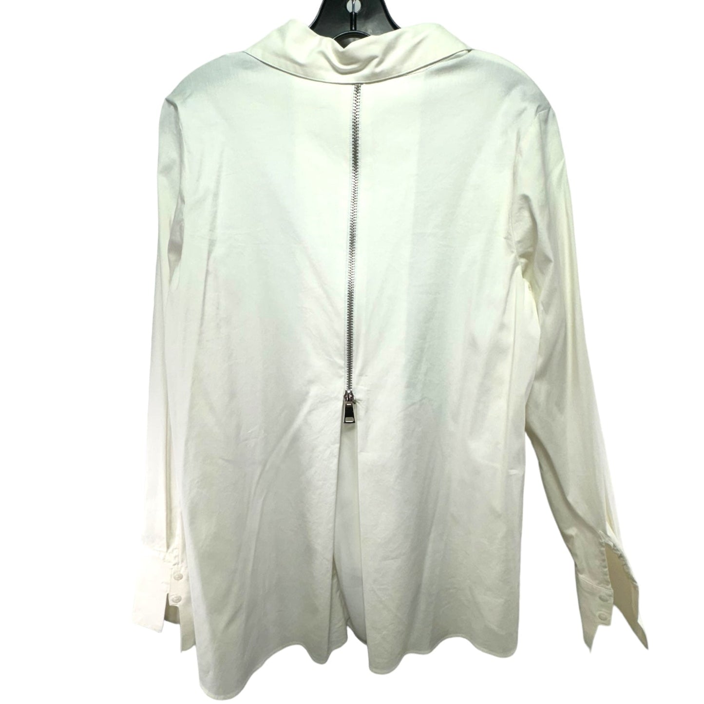 Long Sleeve Zipper-Back Shirt  By Alfani  Size: 10