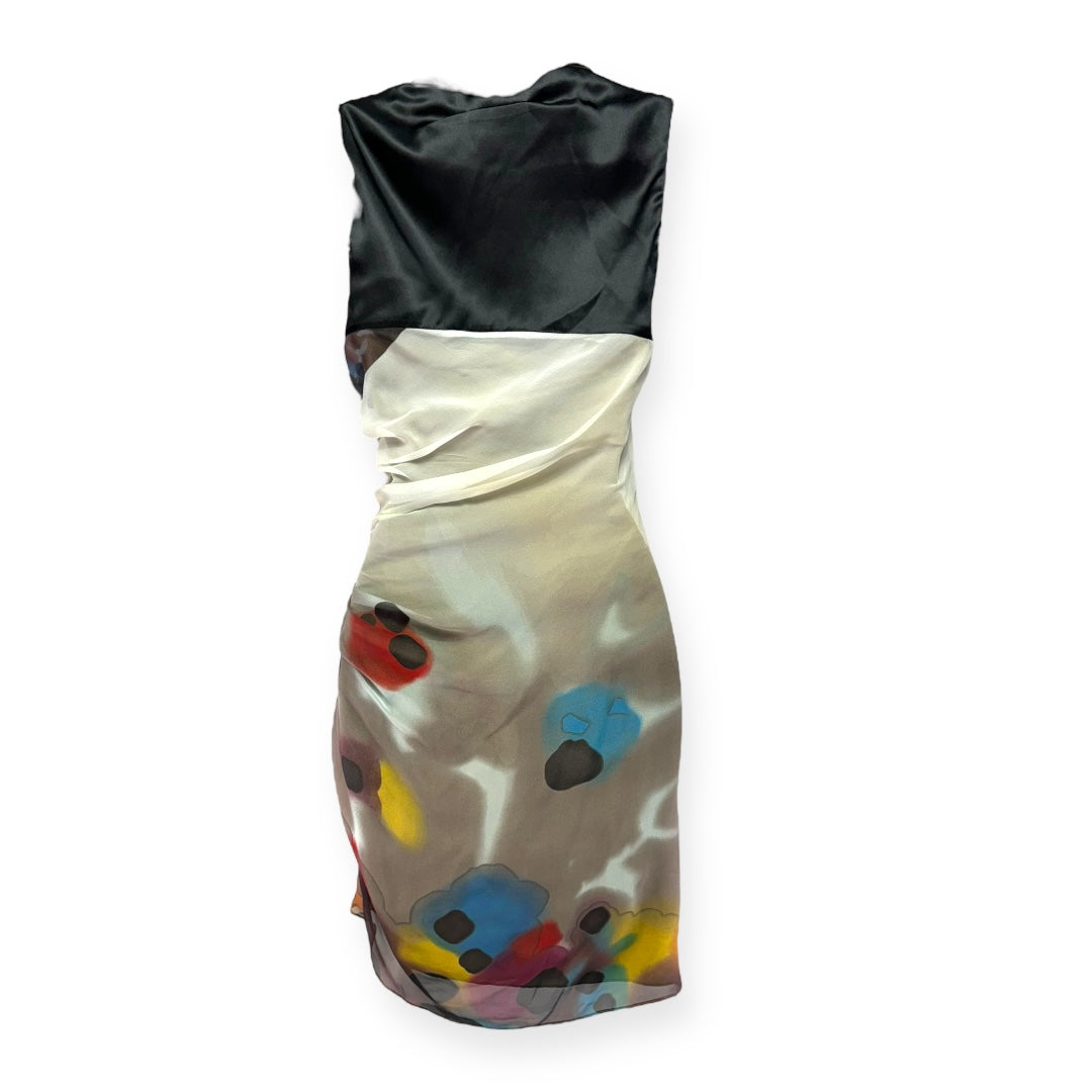 100% Silk Dress Party Midi By Catherine Maladrino Size: 0