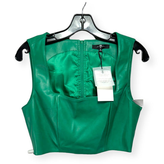 Faux Leather Crop Top By 7 For All Mankind  Size: M