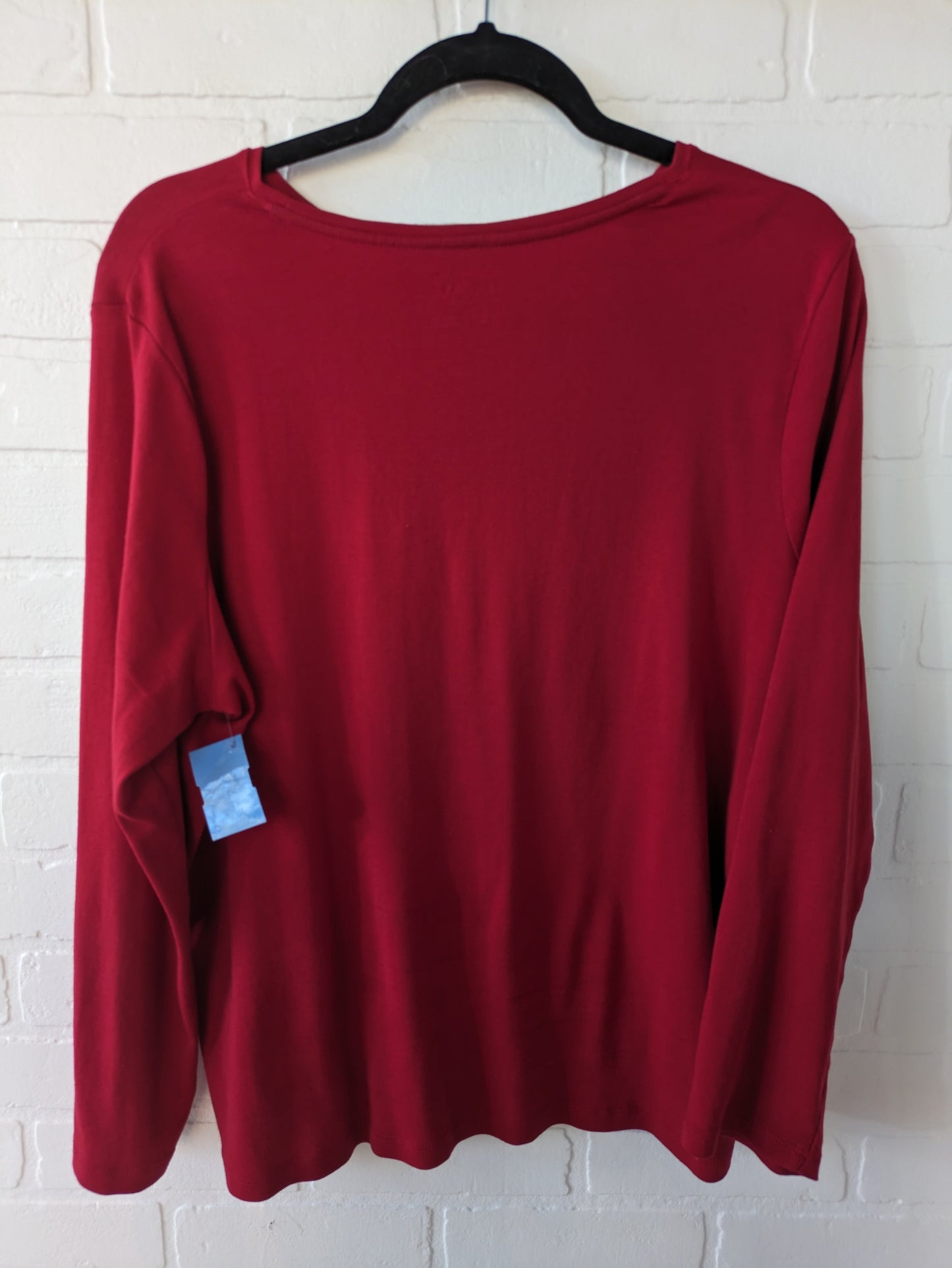 Top Long Sleeve Basic By Talbots O  Size: 2x