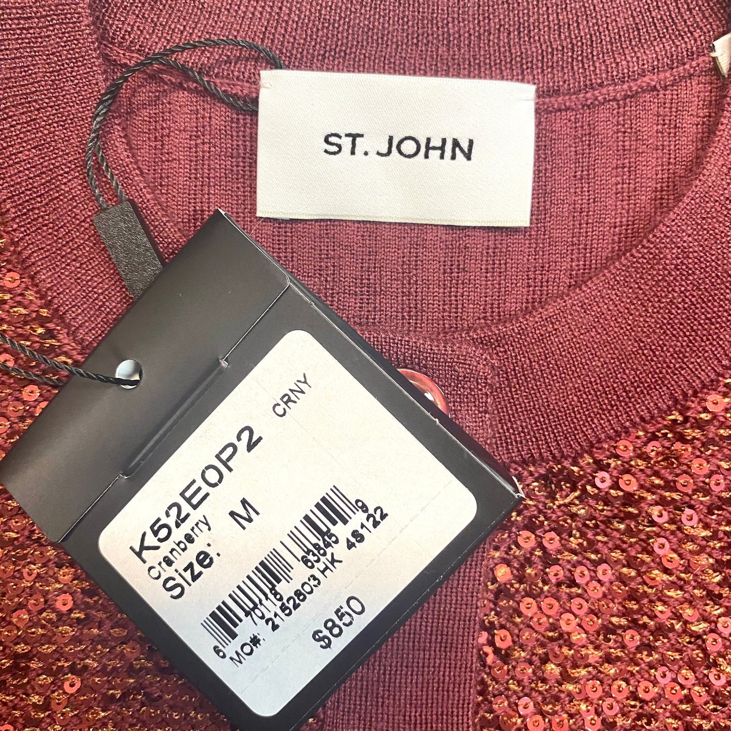 Sweater Cardigan Luxury Designer By St John Knits  Size: M