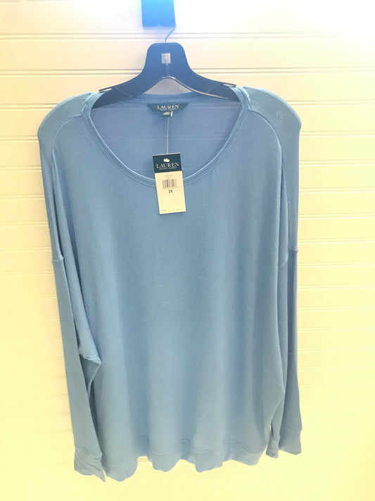 Top Long Sleeve Designer By Lauren By Ralph Lauren  Size: 2x