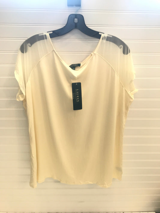 Top Short Sleeve Designer By Lauren By Ralph Lauren  Size: 2x