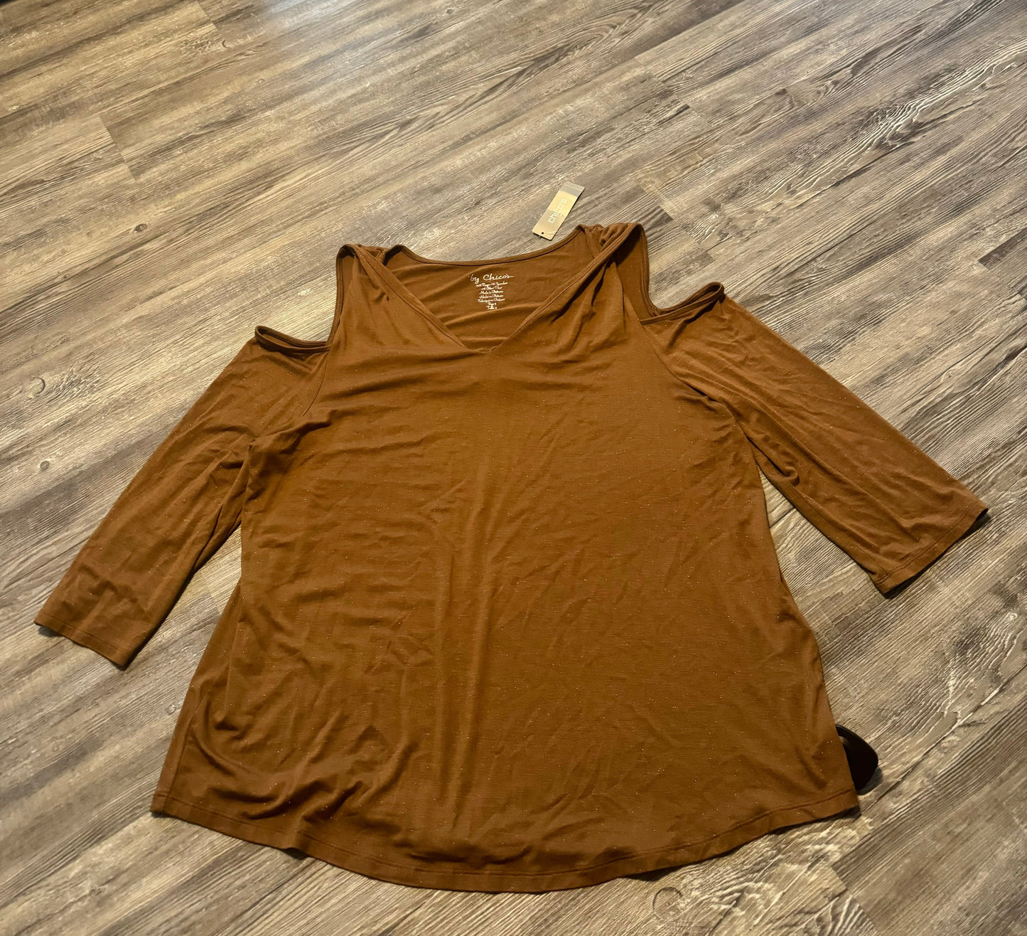 Top Short Sleeve By Chicos  Size: L