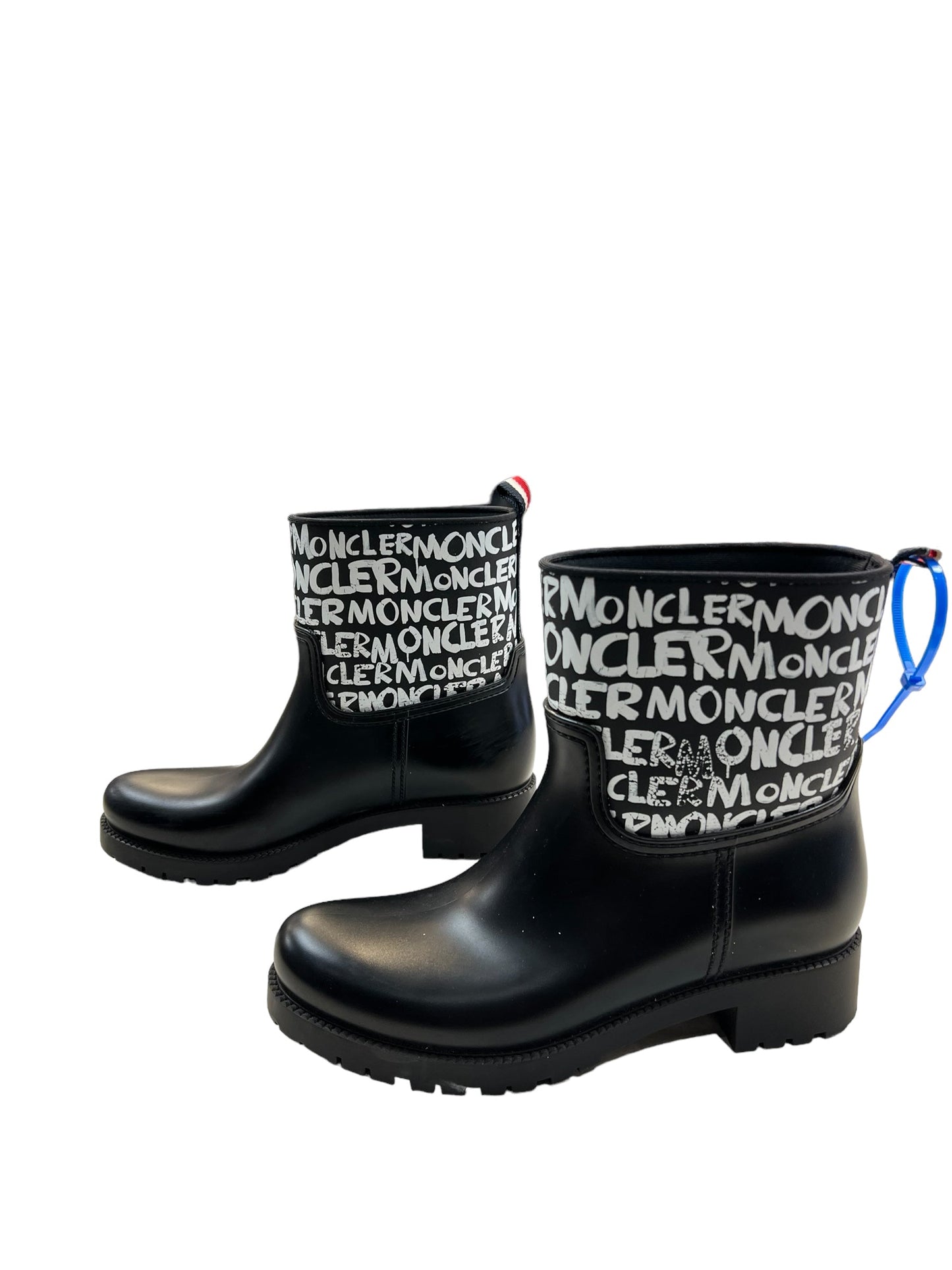 Boots Luxury Designer By Moncler RUBBER RAIN BOOTS Size: EU 40