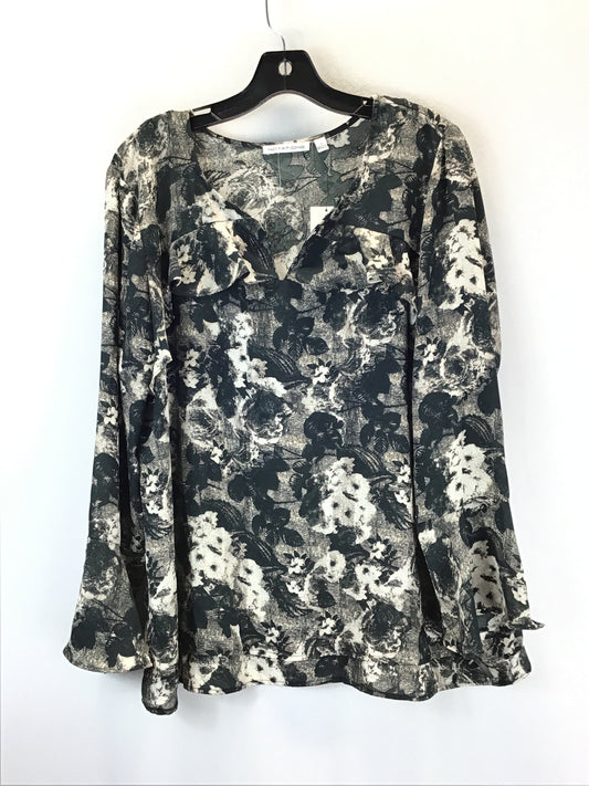 Blouse Long Sleeve By Notations  Size: Xl
