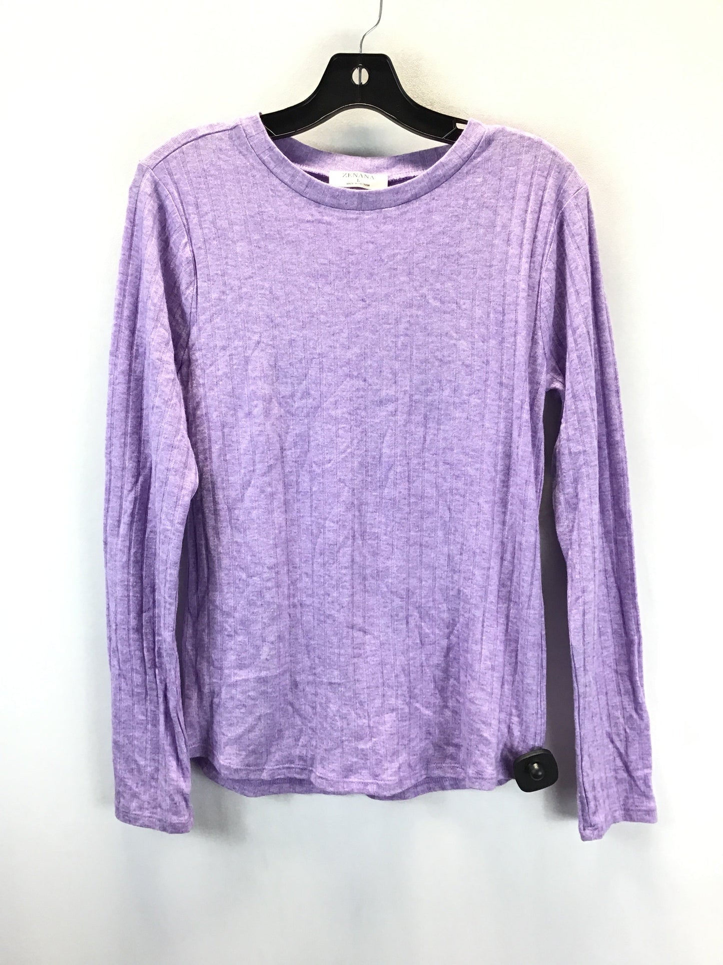 Top Long Sleeve Basic By Zenana Outfitters  Size: L