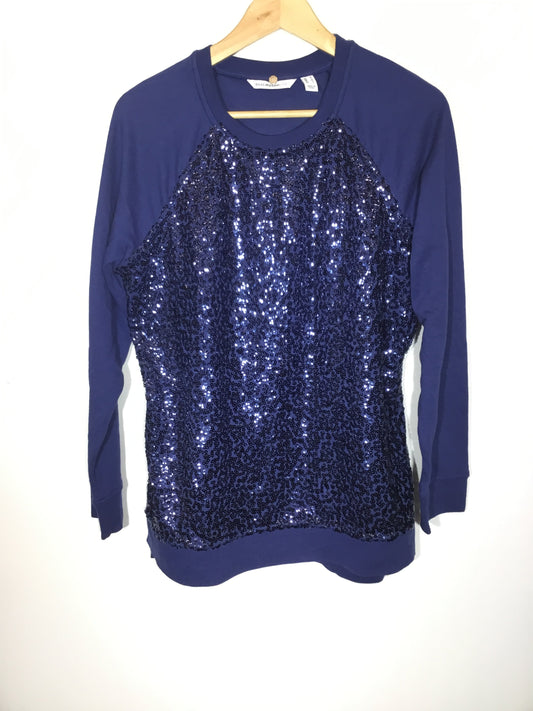 Top Long Sleeve By Isaac Mizrahi Live Qvc  Size: M