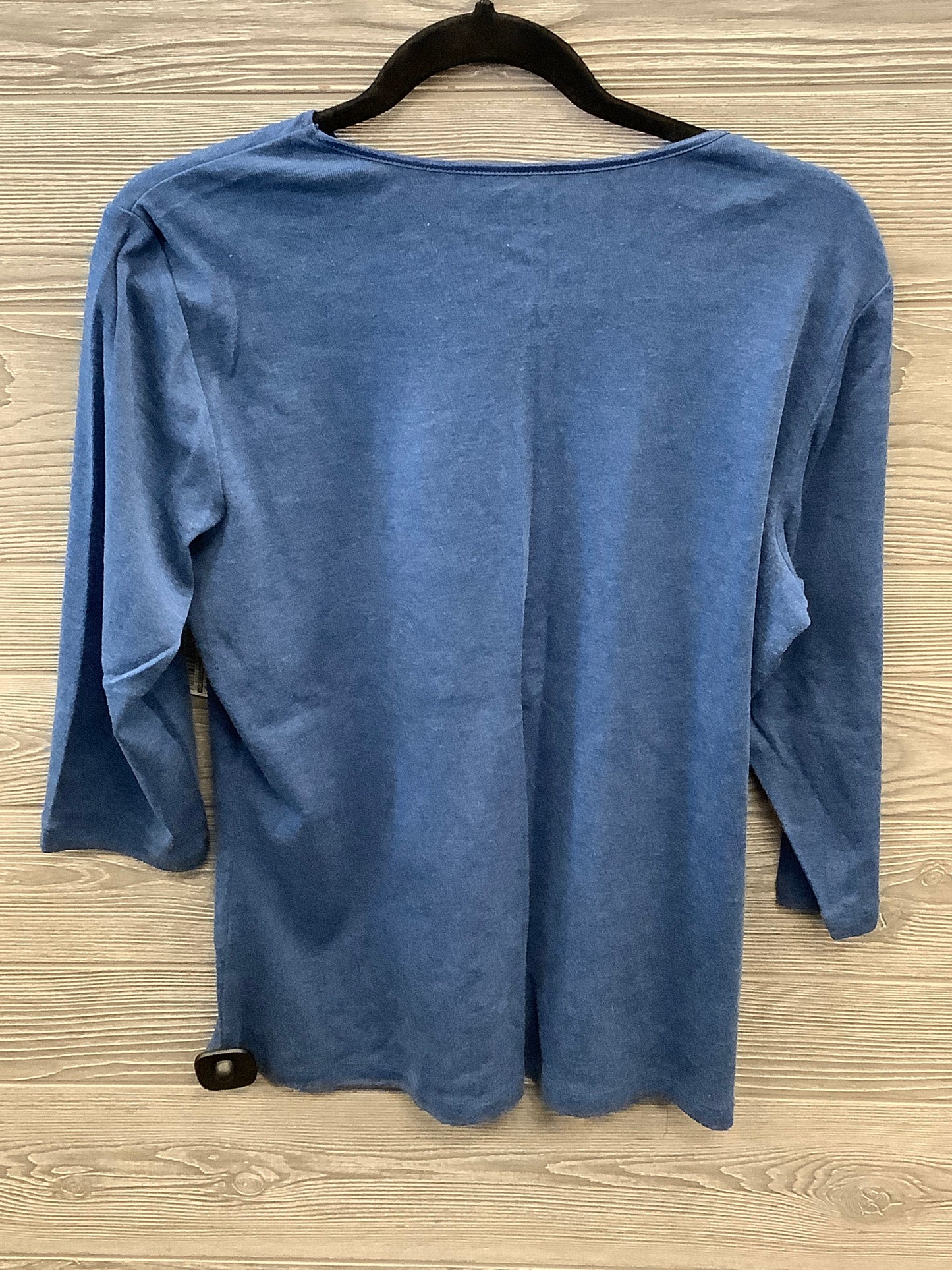 Top 3/4 Sleeve Basic By Christopher And Banks  Size: L