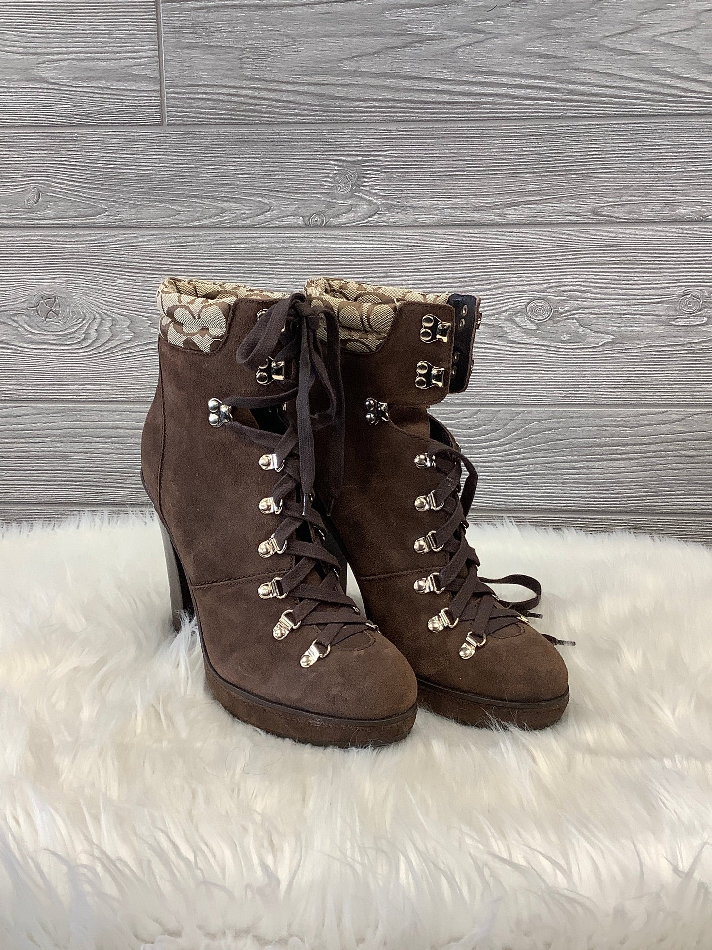 Boots Designer By Coach  Size: 11