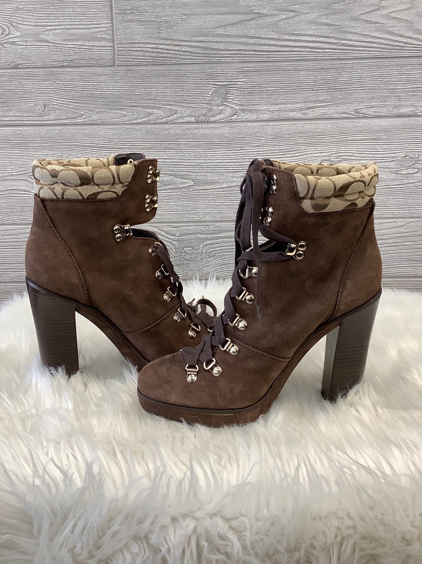 Boots Designer By Coach  Size: 11