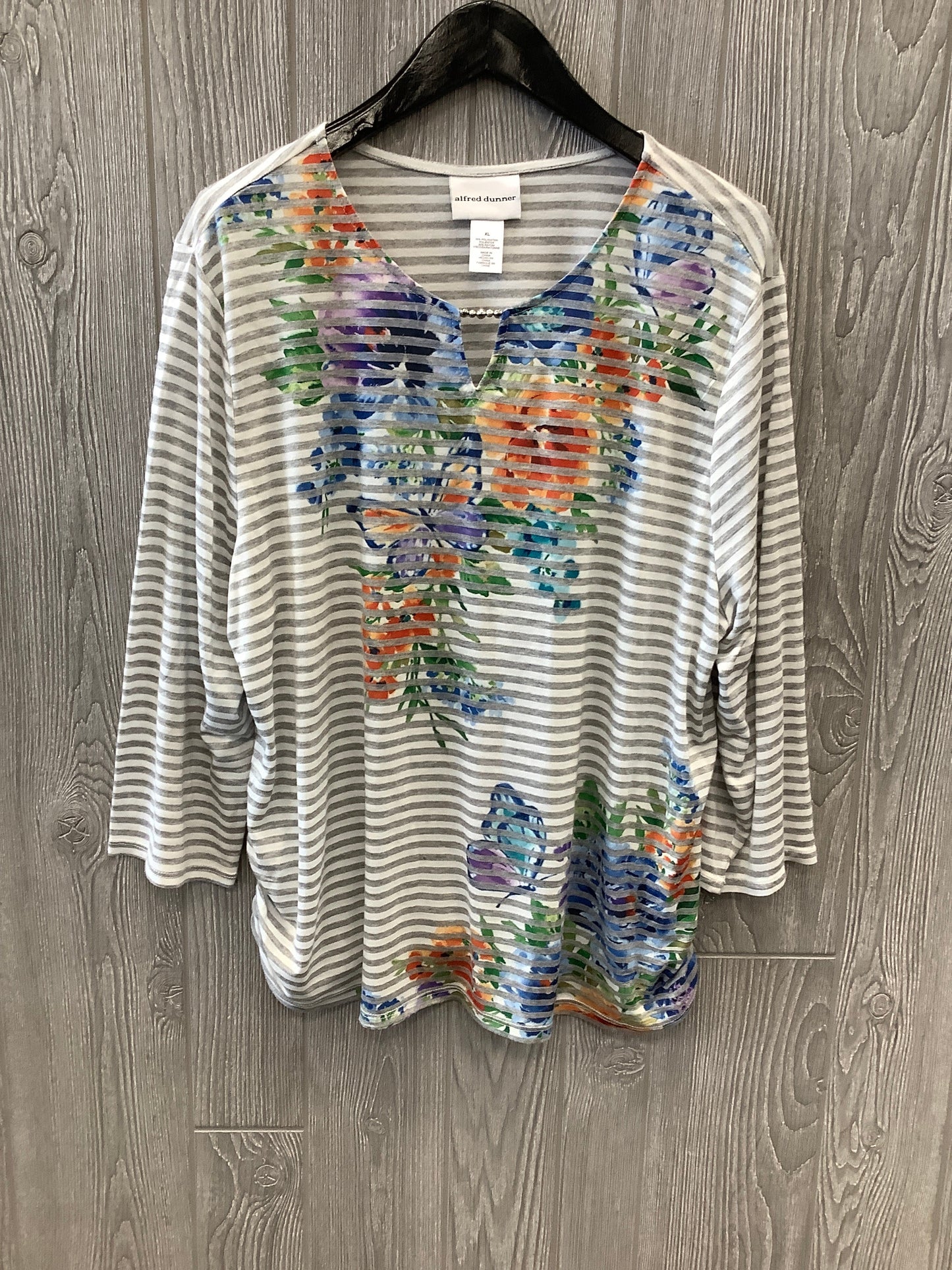 Top 3/4 Sleeve By Alfred Dunner  Size: Xl