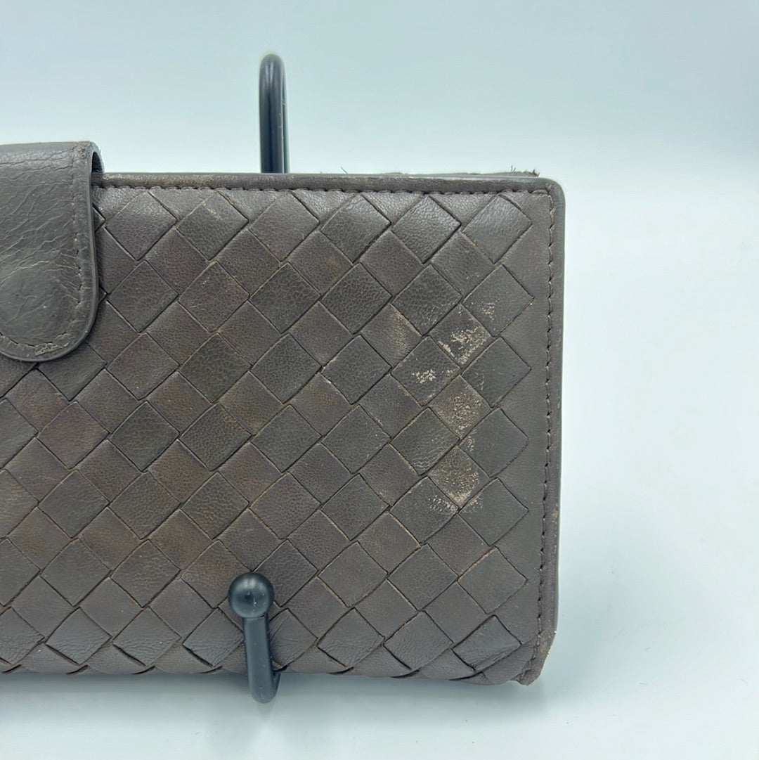 Bottega Veneta Intrecciato French Flap Continental Wallet