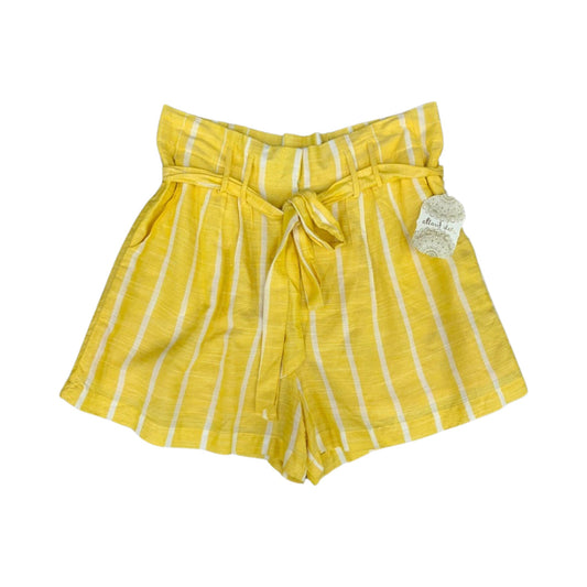 NWT Yellow & White Striped Tie Shorts By Altard State  Size: L